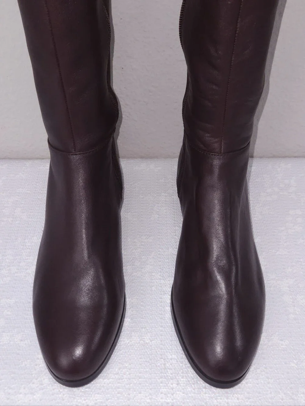 New! Michael Kors Bromley Flat Riding Boots US 9.5 Brown Nappa Leather
